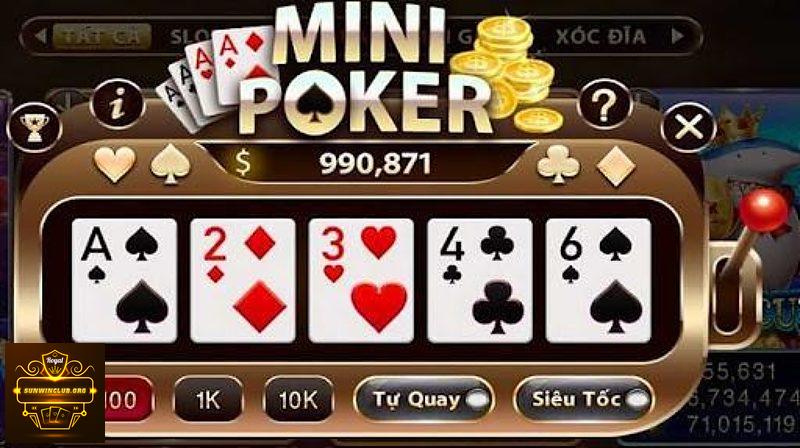 Giới thiệu game bài Mini Poker Sunwin